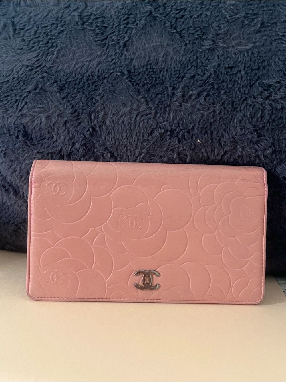 Chanel Pink Camellia Wallet